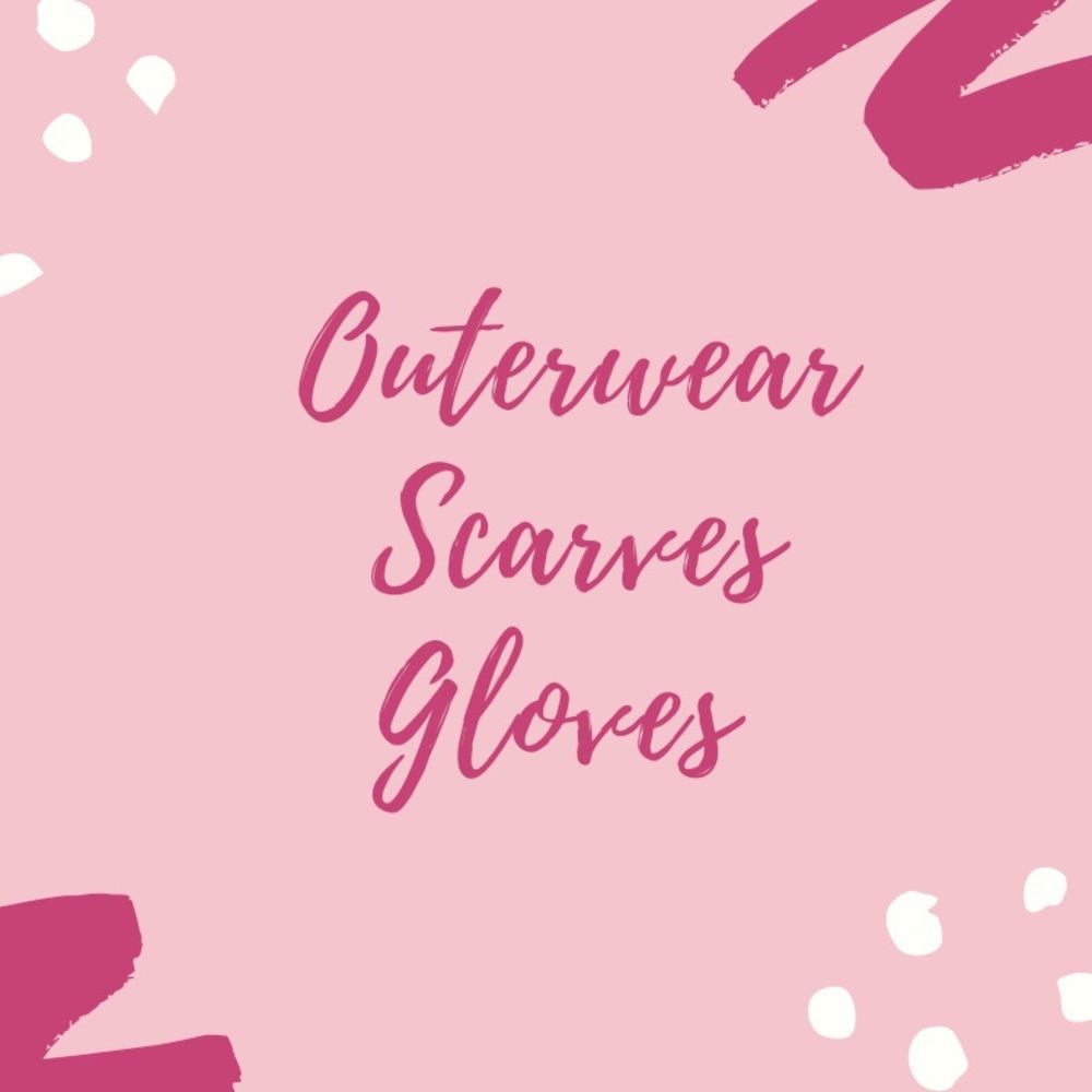 Outerwear scarves and gloves
